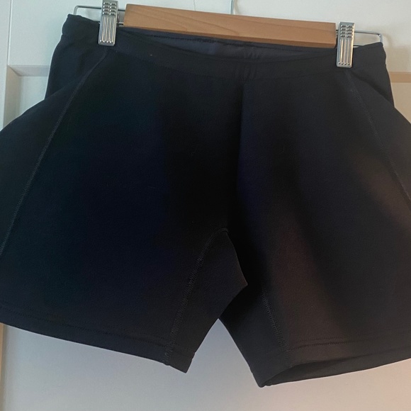 Black Athletic Shorts with Elastic Waistband - Picture 1 of 2
